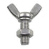 6pcs M8 1.25x20mm Stainless Steel Butterfly Screws with 6pcs Nuts Hand Tighten Toolless Adjust Bolt Butterfly Wing Head Thumb Screws...
