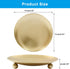 3Pcs Iron Plate Candle Holder Set,4.33 Inch Decorative Pedestal Candle Stands for Home & Wedding & Birthdays Parties (Gold)...