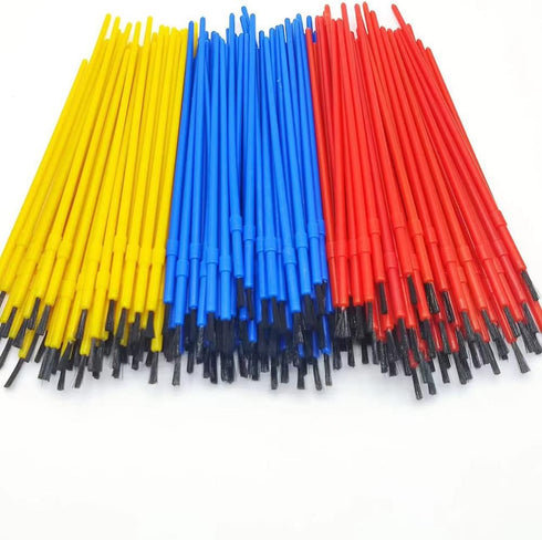 150pcs Plastic Paint Brushes Set Acrylic Paint Brushes Watercolor Brushes Colorful Detail Painting Kit Art Supplies for Kids Educational & Learnin...