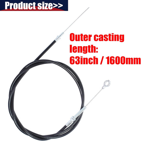 Enhanced 71"inch Throttle Cable 63"inch Long Casing Wire Compatible with Manco ASW 8252-1390 Go Kart Cart Mini Bike Buggy Gokart Scooter Lawn Mowe...