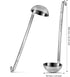 meekoo 3 Pieces Stainless Steel Ladle Soup Handle Ladle with Pouring Rim for Kitchen Cooking Soup Sauce(3 oz)...