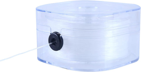 KONMAY 65 Yards 0.8mm Round Stretchy Cystal String for Bracelet with Organizing Case, White Crystal Elastic Thread Cord for Jewelry Bracelets Maki...