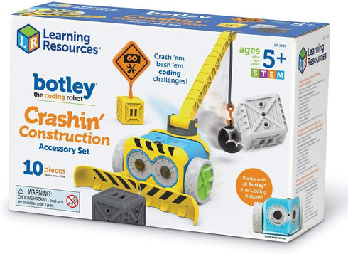 Learning Resources Botley Crashin' Construction Challenge, Accessory Set, Kids Coding, Construction Set, STEM Toy, Ages 5+ (Botley Not Included)...