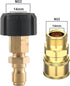 Pressure Washer Quick Connect Kit, Metric M22 14mm Swivel to 3/8'' Quick Connect, With 10 Washers for Home,Garden, Vehicles Cleaning Quick Connect...