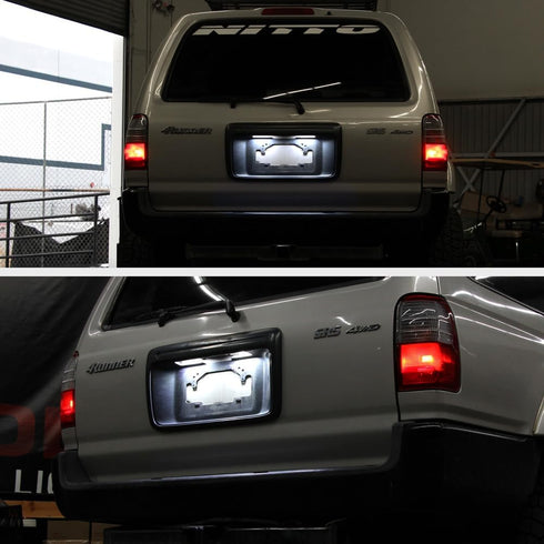 VIPMOTOZ Full LED License Plate Light For Toyota 4Runner Sequoia, 6000K Diamond White, 2-Pieces Tag Lamp Assembly Replacement...
