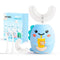 Kids U Shaped Electric Toothbrush with 4 Brush Heads, Sonic Toothbrush Kids with 5 Modes, Cartoon Dinosaur 360-Degree Cleaning IPX7 Waterproof Des...