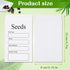 100 Pcs Seed Envelopes Resealable Self Sealing Seed Envelope Seed Packets 3.15 x 4.72 Inch Seed Saving Envelopes with Preprinted Seed Collecting T...