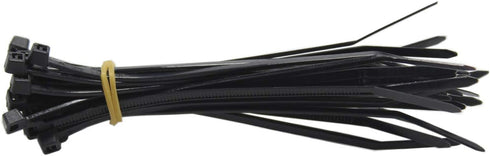 QualGear CT1-MC-200-P Self-Locking Cable Ties, Assorted, 200/Poly Bag, Green,black,yellow,orange...