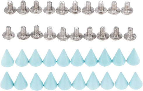 Punk Metal Rivets Screw For Handbag, Belt Shoes, Colored Metal Screw Back Rivet, Cone Spikes Screwback Studs, DIY Leathercraft Findings, 7X10MM, P...