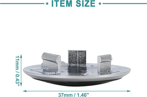 ACROPIX 5 Speed Gear Shift Knob Emblem Cover for Fit for Volkswagen Beetle Black Silver Tone...