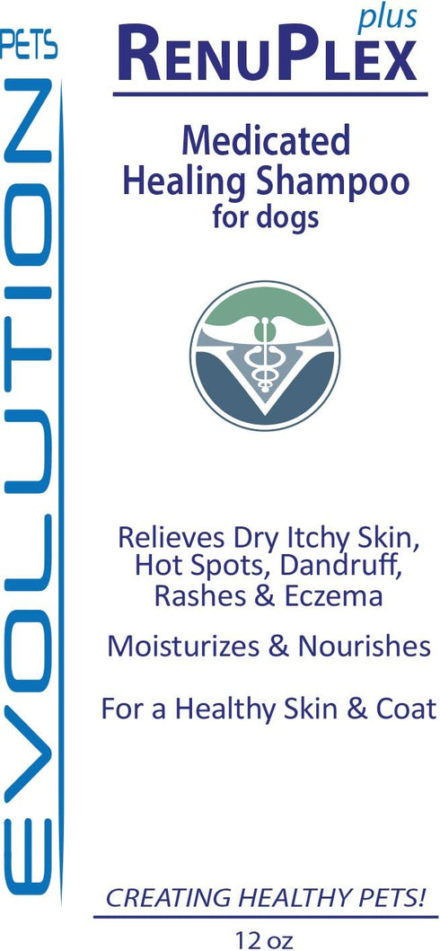 Best Itchy Dog Shampoo. RenuPlex Plus Medicated Dog Shampoo. Safe, All Natural Dog Shampoo for Itchy Skin and Dog Dry Skin...