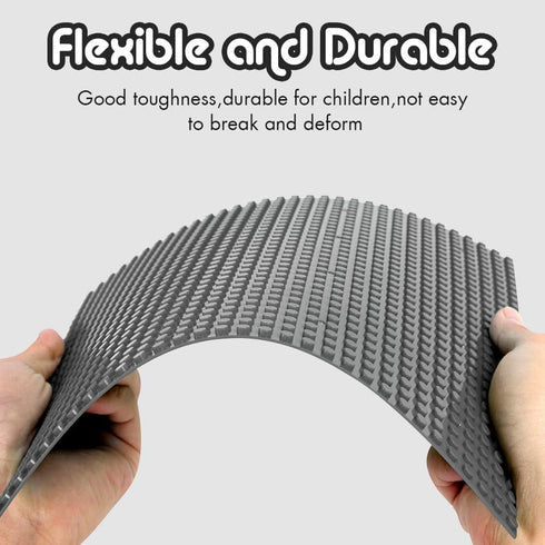 Lekebaby 2 Pack Classic Baseplates Building Base for Building Bricks, 10" x 10" Building Boards - 100% Compatible with Major Brands, Grey...