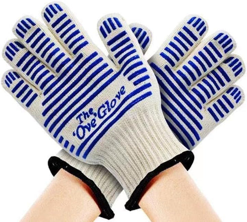 BBQ Gloves Oven Gloves 572? Extreme Heat Resistant, Grilling Gloves Silicone Non-Slip Oven Mitts Kitchen Gloves for BBQ Grilling Cooking Baking-1 ...
