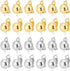 PH PandaHall 40pcs Clip-on Earring Converter, Brass Earrings Converters with Easy Open Loop Earring Findings for Non-Pierced Ears DIY Earrings Jew...