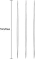 Shappy 6 Pieces Big Eye Beading Needles with Needle Bottle (3 inch)...