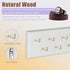 Belt Hanger Wall Mount Belt Organizer for Closet, Holds Over 28 Belts Wooden Wall Mounted Belt Rack Storage Tie and Scarf Hanger for Closet, Wall,...