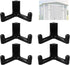 Tool Hooks Compatible with Lifetime Storage Shed Accessories, Black Shed Hook fit for Rakes Shovels Scissors Knives Power Tools, Plastic Shed Acce...