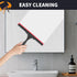 SetSail Shower Squeegee for Glass Doors Stainless Steel Squeegee for Shower Glass Door All-Purpose Window Squeegee for Tile Shower Walls, Sink, Mi...
