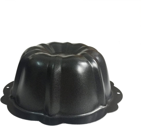 4 Inch Nonstick Mini Bundt Cake Pan, Set of 4 for Baking, Carbon Steel Fluted Cake Pans, Metal Round Pumpkin Shaped Cake Mould for Cupcake, Muffin...