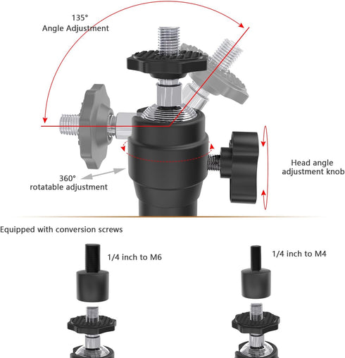 Upgraded Ceiling Wall Projector Mount Compatible with QKK, DR.J, DBPOWER, Anker, VANKYO, AAXA, Jinhoo, PVO, TMY, AuKing, and Most Other Mini Proje...