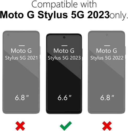 oakxco Slim Protective Case for Motorola Moto G Stylus 5G 2023, Military-Grade Soft Silicone Rubber & Hard Plastic, Heavy Duty Shockproof Bumper D...