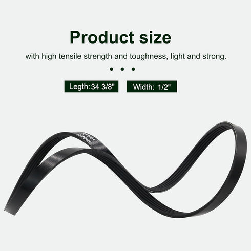 95-6151 Drive Belt for Toro 5 Rib x 33-7/8" J Aramid Snowblowers Replacement Belt Fits Toro Snow throwers CCR-2400,CCR2450, CCR-2500, CCR-3000 & C...