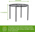 1PCS Plant Stand-9.06IN Flower Pot Stand, Plant Holder Heavy Duty Iron Plant Pot Shelf, Anti-rust Round Plant Rack for Room Indoor and Outdoor Cou...