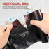 drawstring garbage bag,Capacity 4 gallons black drawstring garbage bag 17.7 * 19.6inch 15 pieces/roll 75 pieces in total PE material...