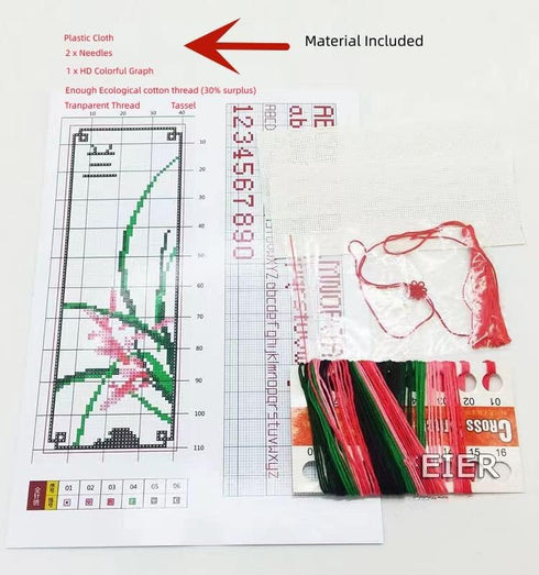 Elephant Patterns Counted Cross Stitch Bookmarks Kits Two Side Bookmarks Cross Stitch kit Counted 18ct Plastic Fabric Needlework Embroidery Craft ...