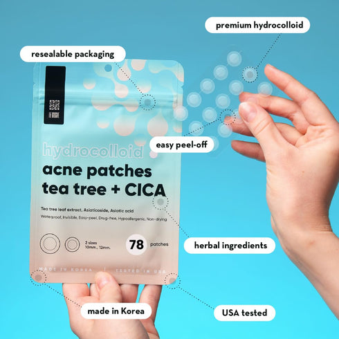 LE GUSHE K-BEAUTY Pimple Patches for Face (78 dots) - Hydrocolloid Acne Patch for Zits and Blemishes - Invisible Blemish Patches | Spot Cover Stic...