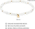 MORGAN & PAIGE Bronze 18k Yellow Gold Plated Genuine Gemstones Stretch Bracelets for Women Trendy - Elegant Dainty Gold Beaded Bracelets for Women...