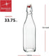 Bormioli Rocco Square Swing Bottle 33.75 Ounce...