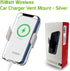 Wireless Phone Car Charger, Air Vent, Touch to Open Fast Charging for iPhones Samsung Galaxy, Google Pixel Smartphones (Color Silver)...