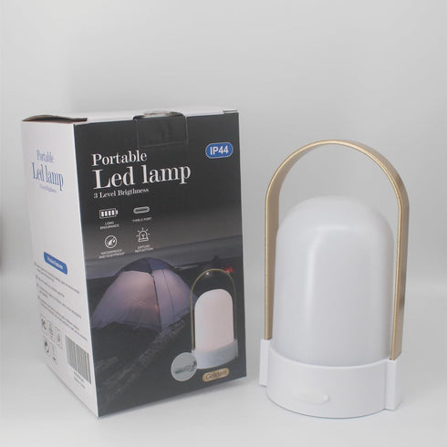 Portable Rechargeable Lamp Indoor Outdoor Emergency Light Battery Powered Lamp Outdoor Rechargeable Lamp Handheld Camping Lantern Portable Nightli...
