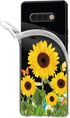 Clear Slim Designed for LG K51 Case, for LG Q51 Case,Shock-Absorption Floral Flexible Soft TPU Rubber Protective Cover for LG K51 (Sunflower)...