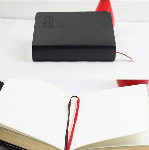 Thick Journal with Golden Rim,Blank Premium Papers,Hardcover Notebook with Black Soft Leather Cover,440 Pages 220 Sheets 5x7 inches Sketchbook for...