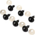 100 Pack Safety Eyes, Black Crafts Safety Eyes Spiral Solid Plastic Eyes with Washers for Bear, Doll, Puppet, Plush Animal and DIY Craft (12mm)...