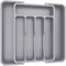 Lifewit Silverware Drawer Organizer, Expandable BPA Free Utensil Tray for Kitchen, Adjustable Flatware and Cutlery Holder for Spoons Forks Knives,...