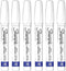 Sharpie Oil-Based Paint Marker, Medium Point, White Ink, Pack of 6...
