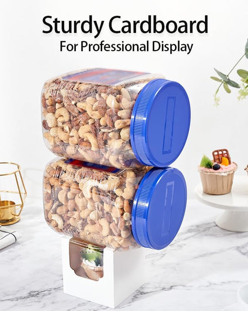 White Single Regular Cupcake Boxes Paper 12 Pack with Insert and Clear Window , Auto-Fold Individual Cupcake Containers for Muffins Pastries...