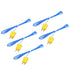 MECCANIXITY 5pcs K Type Thermocouple Mini Connector Temperature Sensor Probes PTFE 3.3ft -50 to 260°C(-58 to 500°F), Blue...