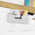 PARTSPOWER Business Card Holder for Desktop, Cement Horizontal Business Name Card Display Organizer, Desktop Accessory Business Name Card Organize...