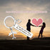 Vadaka Couple Keychain Long Distance Relationship Gift for Boyfriend Girlfriend I Love You More Than The Miles Between Us Keyring Couples Jewelry ...