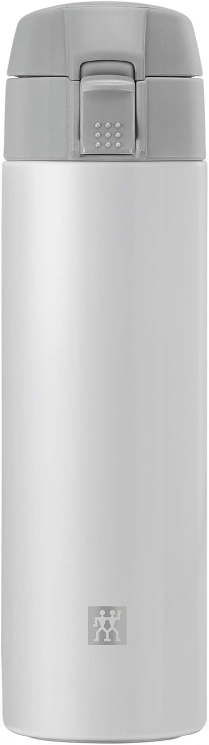 ZWILLING Thermo Travel Bottle, 15.2 oz, Silver-White...