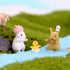 MAOMIA 12 Pcs Rabbit Figures for Kids, Bunnies Toy Set Cake Toppers, Miniature Rabbit Fairy Garden Figurines Collection Playset for Christmas Birt...