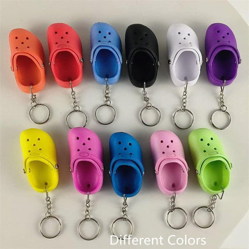 tenghong2021 Women Cute Mini Shoes Keychain Funny Key Buckle Lovely Clog Shoe Bubble Charms Birthday Gifts...