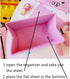 Kerr's Choice Cute Desk Box for Girls - Kawaii Storage Box, Foldable Baskets | Office Desk Room Decoration...