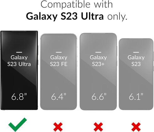 Crave Dual Guard for Samsung Galaxy S23 Ultra Case, Shockproof Protection Dual Layer Case for Samsung Galaxy S23 Ultra - Slate...