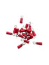 100PCS Insulated Ring Terminal Connectors for 22-16 Gauge AWG Wire, Crimp Terminals Electrical Connectors Spade Terminals for Car Boat Marine Audi...