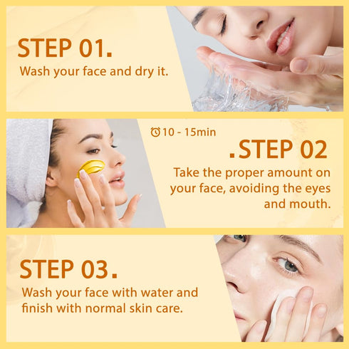Turmeric Vitamin C Face Mask with Vitamin C, E and Aloe Vera For Radiant Skin Pore Refining, Blemish Targeting, Deep Moisturizing 5.29 oz...
